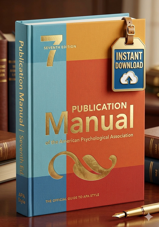 Publication Manual 7th Edition | Official APA Style Guide for Academic Writing, Research & Citations